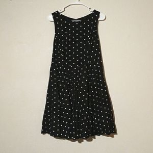 Bailey blue Black and White Polka Dot Sleeveless Dress
